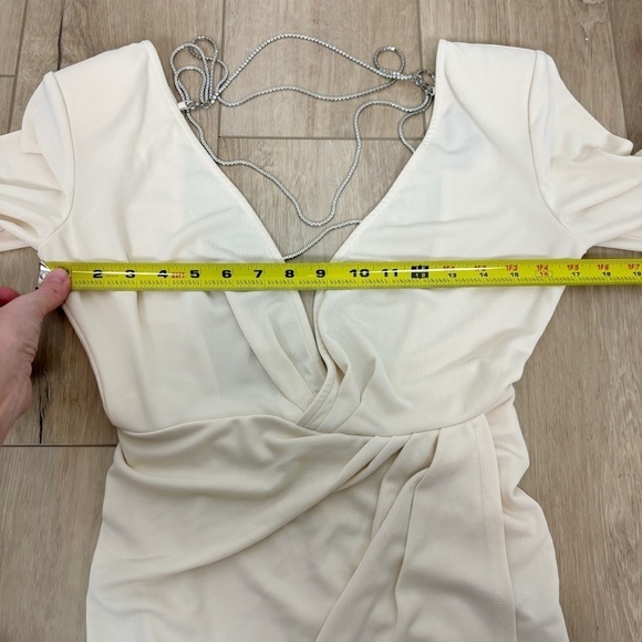 Michael Costello x REVOLVE Bowery Maxi Dress in Cream Size XXS - Picture 13 of 15